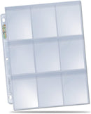 Ultra Pro: 9-Pocket Secure Platinum Binder Pages for Standard Size Cards (100) 