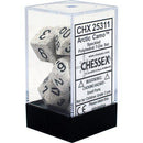Chessex: Speckled Arctic Camo w/ Black - Polyhedral Dice Set (7) - CHX25311