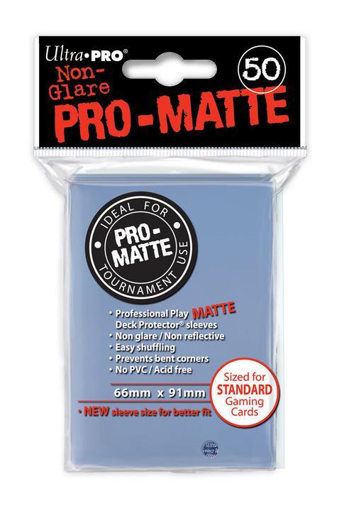 Ultra Pro: PRO-Matte Deck Protector Sleeves - Standard Size Clear (50)