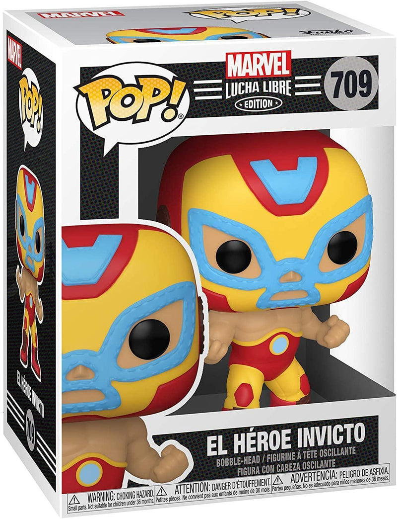Funko Pop! Marvel: Iron Man "El Héroe Invicto" - Lucha Libre Edition (