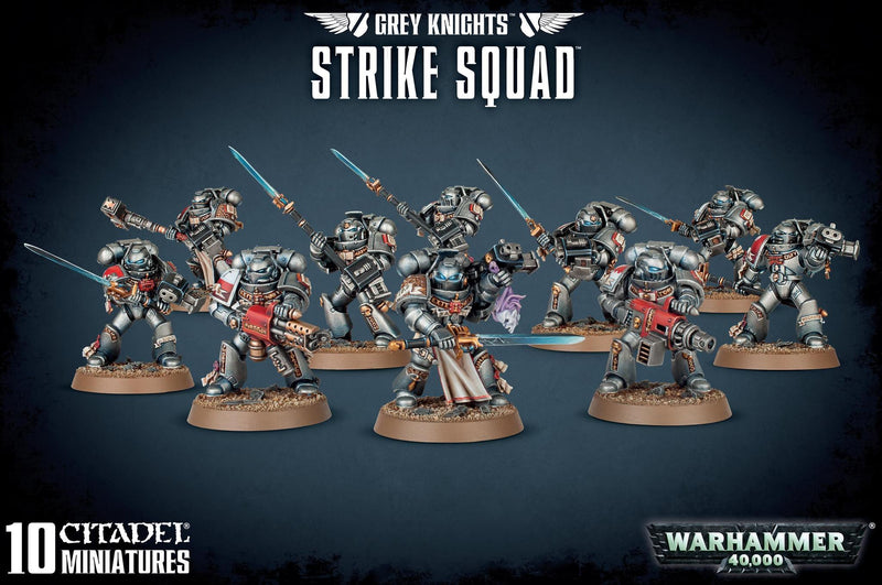 Games Workshop: Warhammer 40,000 - Grey Knights Strike Squad (57-08) Tabletop Miniatures 