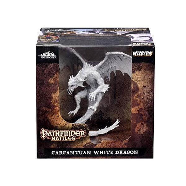 Pathfinder Deep Cuts Miniatures - Gargantuan White Dragon - Unpainted