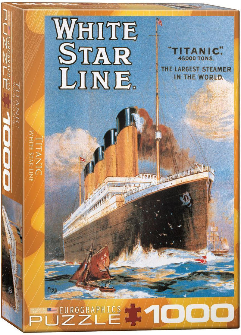 EuroGraphics: Titanic White Star Line - 1000 Piece Puzzle 
