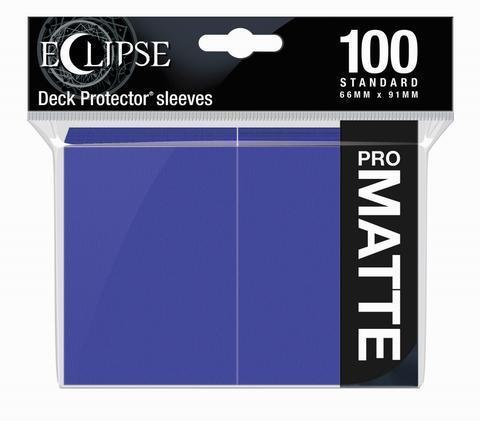 Ultra Pro: Eclipse PRO-Matte Deck Protector Sleeves - Standard Size Royal Purple (100) 66mm x 91mm 