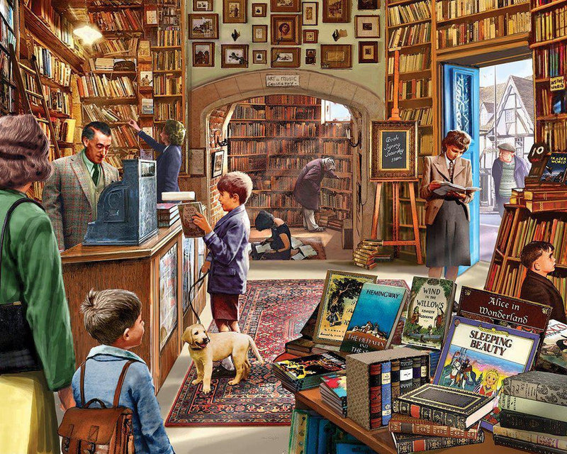 White Mountain Puzzles: Old Book Store - 1000 Piece Puzzle