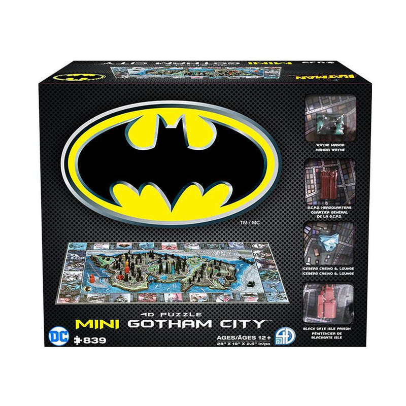 4D Cityscape - Mini Batman Gotham City - 839-Piece 3D Puzzle 