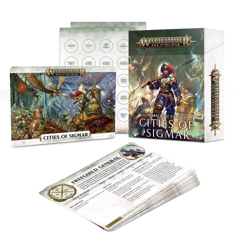 Games Workshop: Age of Sigmar - Warscroll Cards - Cities of Sigmar (86-48) Tabletop Miniatures 