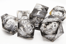 Foam Brain Games: Sharp Edge Dice - Black Liquid Core 
