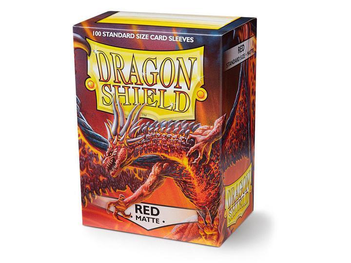 Dragon Shield: Deck Protector Sleeves - Standard Size Matte Red (100)
