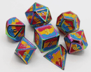 Foam Brain Games: Pansexual Pride Flag RPG Metal Dice Set 