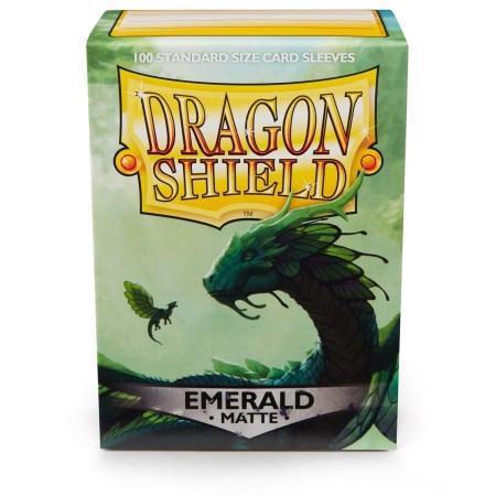 Dragon Shield: Deck Protector Sleeves - Standard Size Emerald Matte (100)