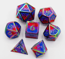 Foam Brain Games: Bisexual Pride Flag RPG Metal Dice Set 