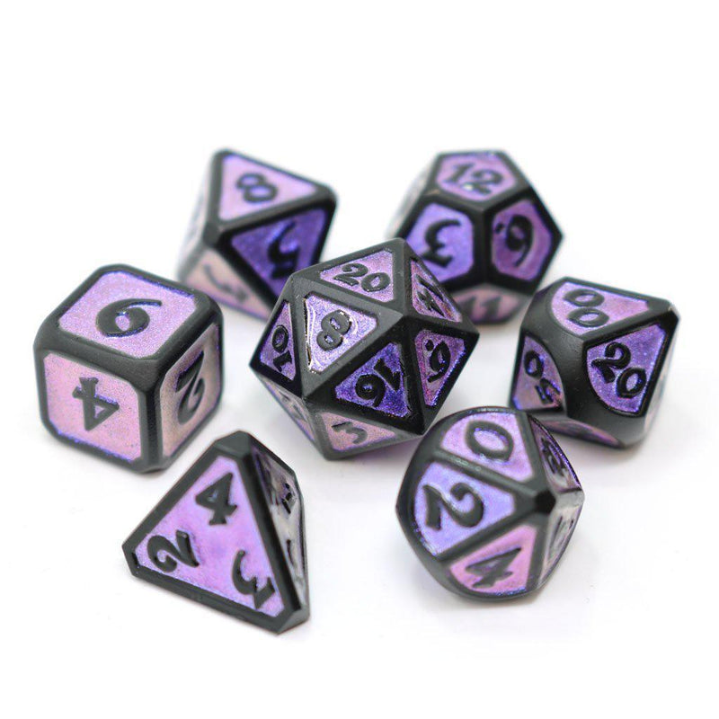 Die Hard: Dreamscape Nightshade Metal 16mm - Polyhedral Dice Set (7)