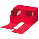 Ultimate Guard: Twin Flip'n'Tray 160+ Deck Storage Box - Xenoskin Red (1) 