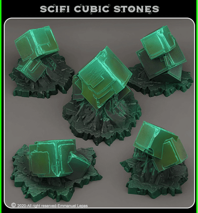 Goblin Alchemist - Sci-Fi Cubic Stones Scatter Pack 