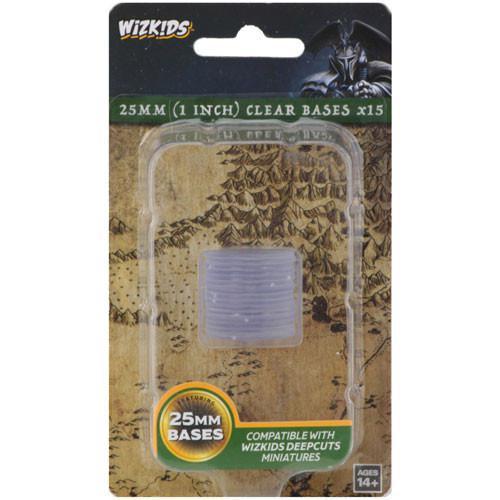 Pathfinder Deep Cuts Miniatures - Clear 25mm bases (10) (WZK73594)