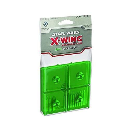 Star Wars X-Wing Miniatures Game Green Bases and Pegs