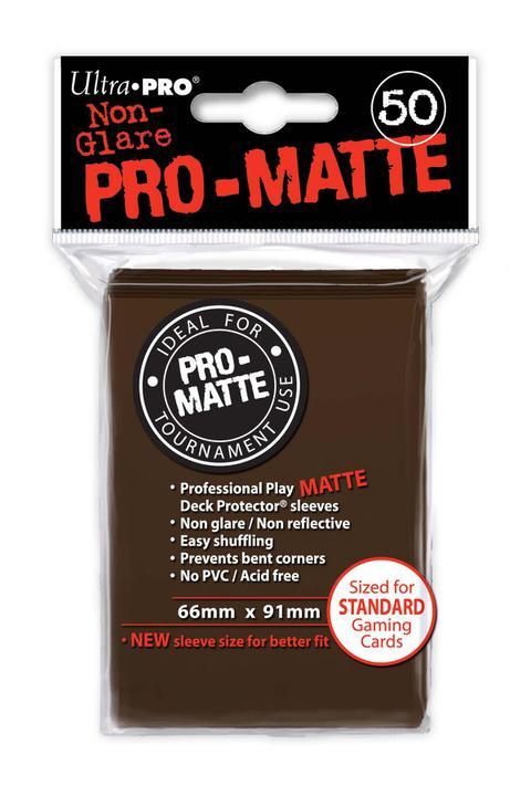 Ultra Pro: PRO-Matte Deck Protector Sleeves - Standard Size Brown (50)