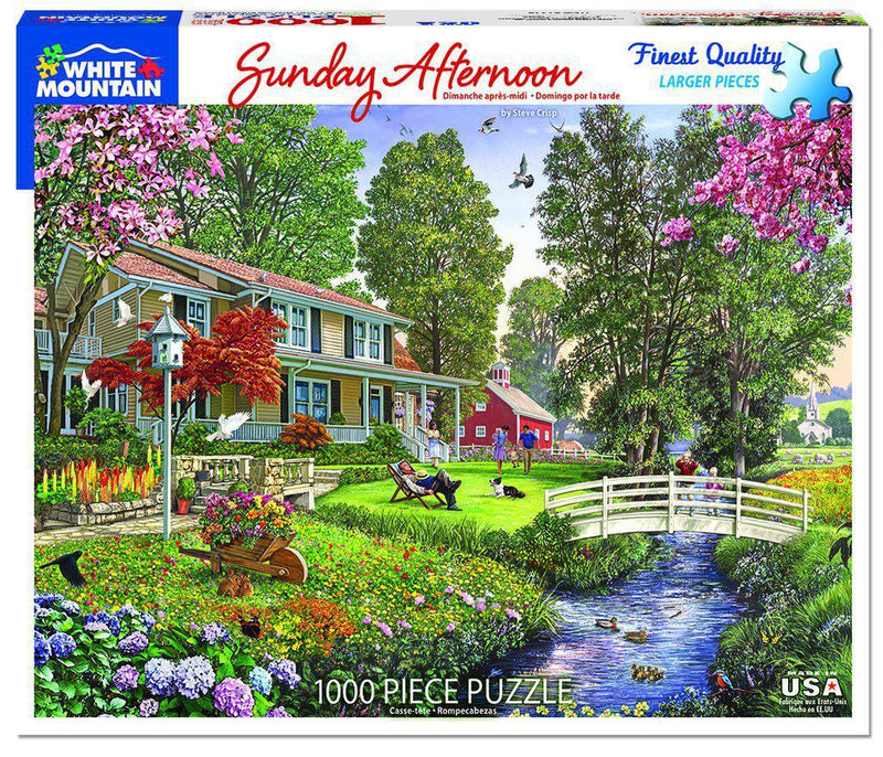 White Mountain Puzzles: Sunday Afternoon - 1000 Piece Puzzle