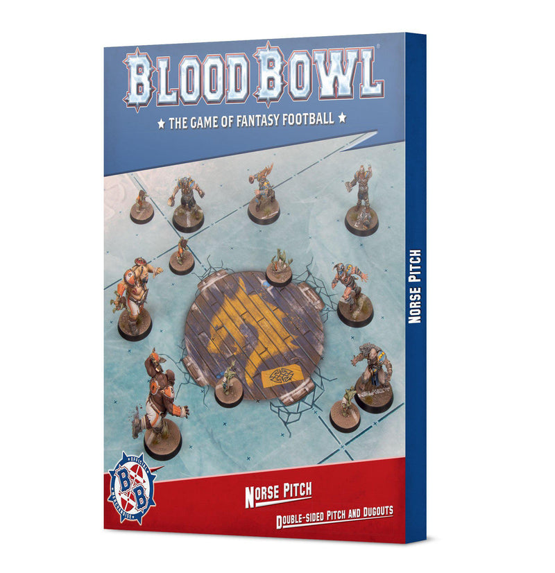 Games Workshop: Blood Bowl - Norse Team Pitch and Dugouts Set (202-23) 