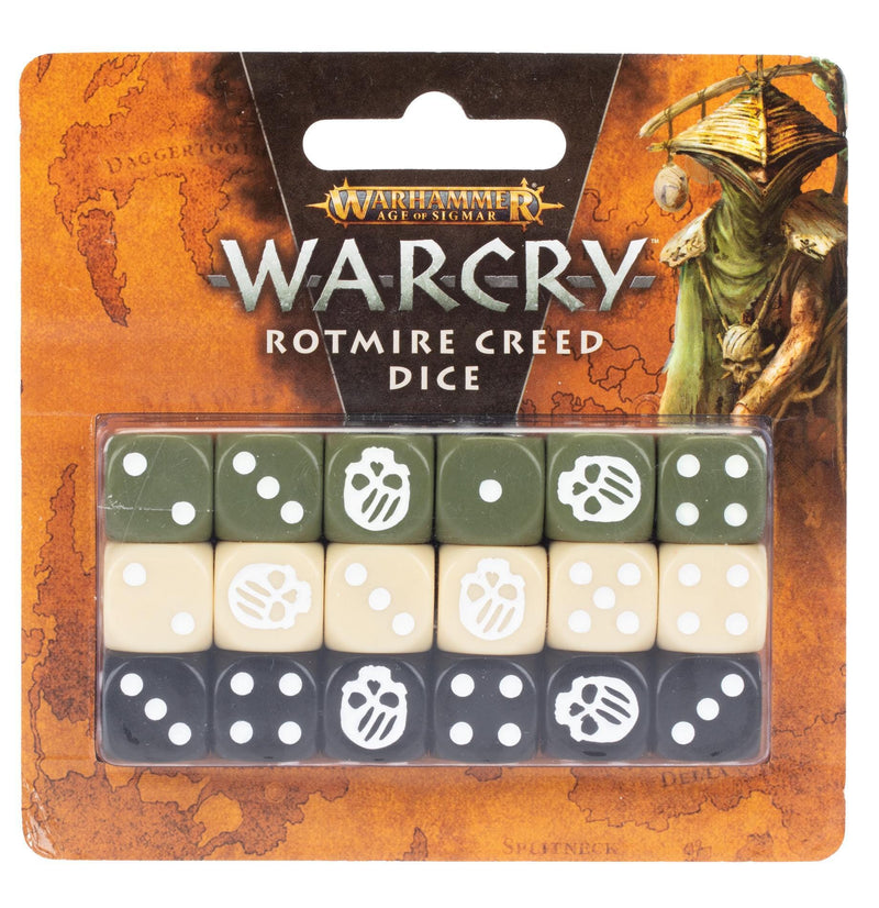 Games Workshop: Age of Sigmar - Warcry - Rotmire Creed Dice Set (111-90) 