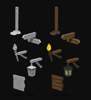 Pathfinder Deep Cuts Miniatures - Signs & Lights - Unpainted (WZK73869)