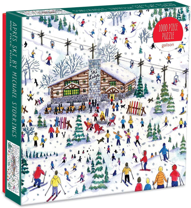 Galison Puzzles: Apres Ski By Michael Storrings - 1000 Piece Puzzle