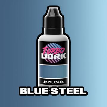 Turbo Dork: Metallic Acrylic Paint - Blue Steel (20ml)
