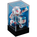 Chessex: Gemini Astral Blue w/ White Dice - Polyhedral Dice Set (7) - CHX26457
