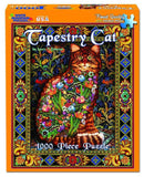 White Mountain Puzzles: Tapestry Cat -1000 Piece Puzzle
