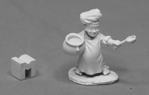 Reaper Miniatures - Pudgin Panflour, Halfling Cook - Unpainted 