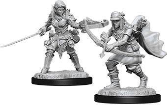 Pathfinder Deep Cuts Miniatures - Half Elf Female Ranger - Unpainted (WZK73545)