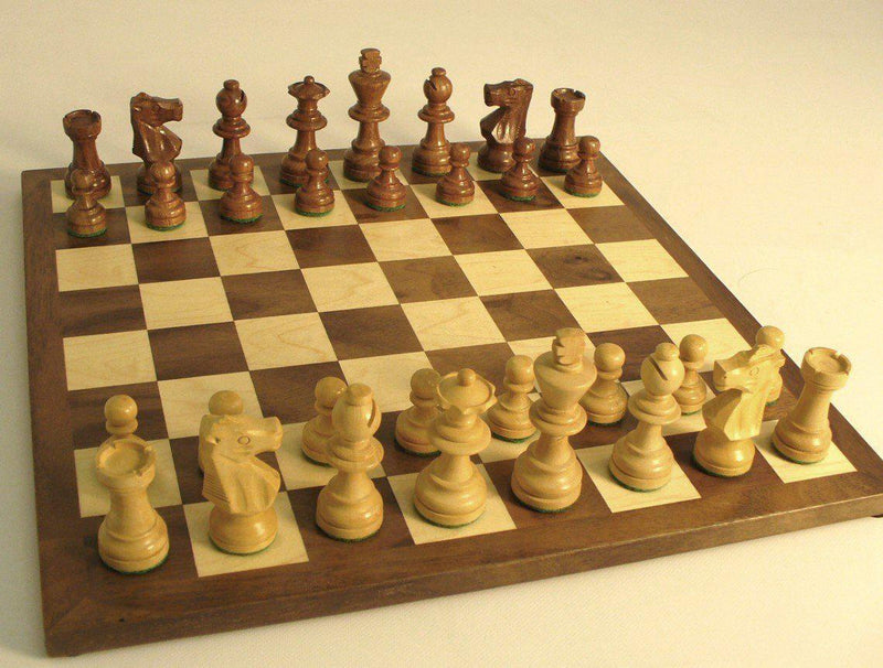 French Small Sheesham Wood Chess Set