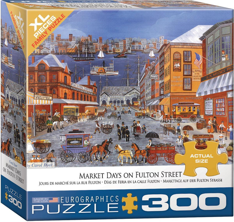 EuroGraphics: Market Days on Fulton Street - 300-Piece Puzzle 