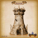 Fate's End Dice Tower: Fighter (Blue) - Son of Odin Printing