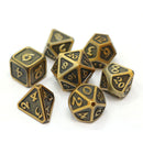 Die Hard: Mythica Battleworn Gold Metal 16mm - Polyhedral Dice Set (7)