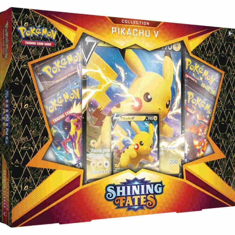 Pokemon TCG: Shining Fates - Pikachu V Box Trading Card Games 