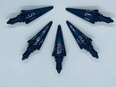 Polyhero Dice: 5D6 Short Sword - Midnight Blue