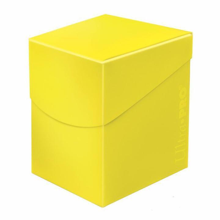 Ultra Pro: Eclipse PRO 100+ Deck Storage Box - Lemon Yellow (1)