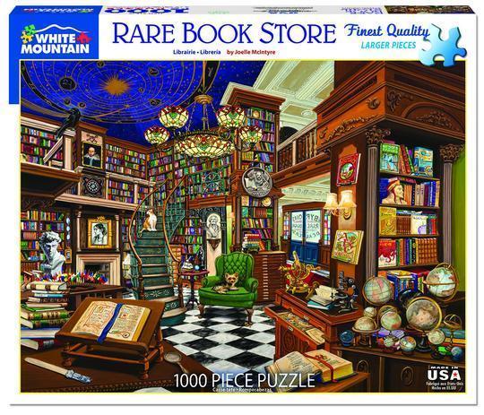 White Mountain Puzzles: Rare Book Store - 1000 Piece Puzzle 