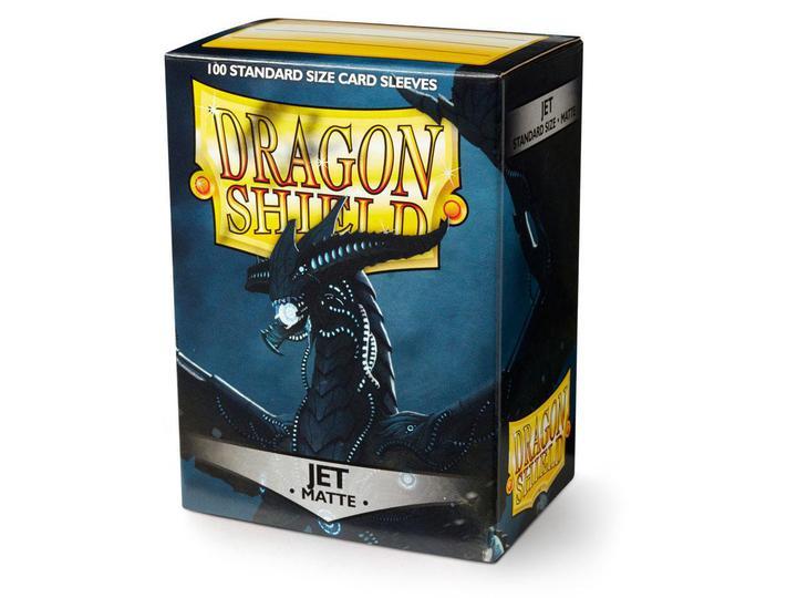 Dragon Shield: Deck Protector Sleeves - Standard Size Matte Jet [Black] (100)