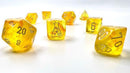 Chessex: Borealis Luminary - Canary Yellow w/ White Lab Polyhedral Dice Set (7) (CHX30053) 