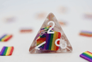 Foam Brain Games: Demisexual Pride Flag RPG Dice Set 
