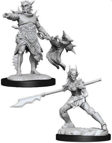 Magic the Gathering Miniatures - Coralhelm Commander & Halimar Wavewatch - Wave 13 Unpainted (WZK90178) Tabletop Miniatures