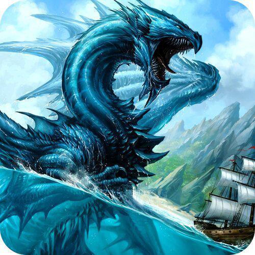 GamerMats: Dragon Art Coaster - 'Island Guardian'