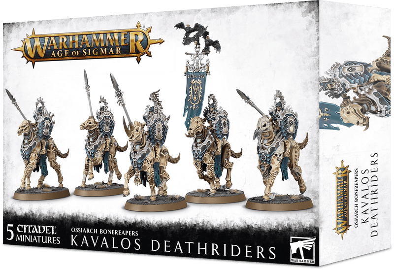Games Workshop: Age of Sigmar - Ossiarch Bonereapers - Kavalos Deathriders (94-27) Tabletop Miniatures 