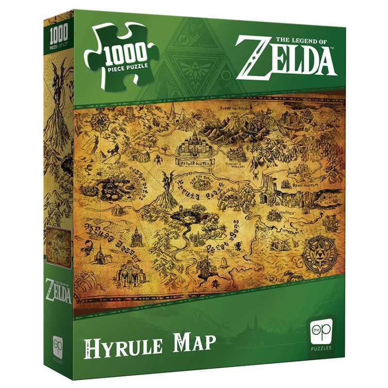 The Legend of Zelda - Hyrule Map - 1000 Piece Puzzle 