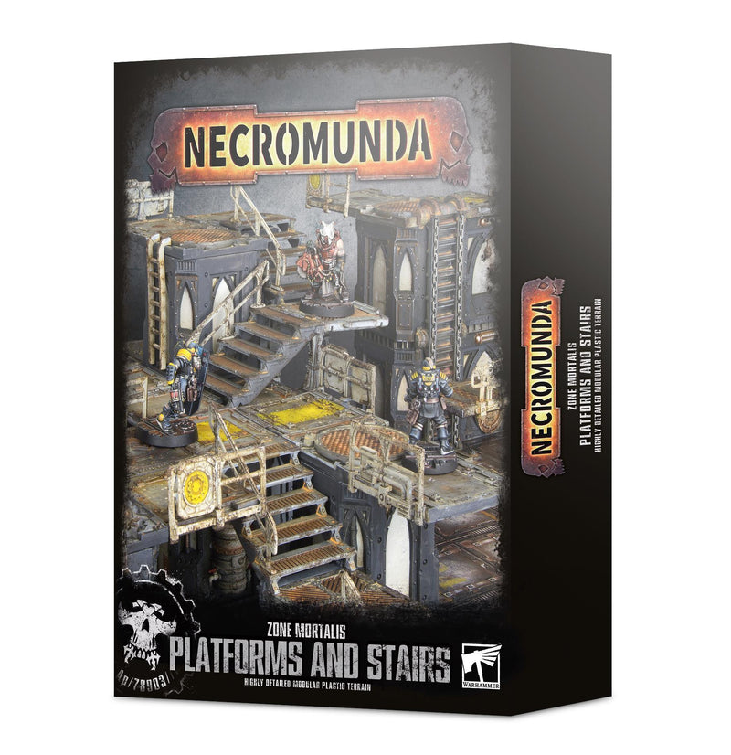 Games Workshop: Necromunda - Zone Mortalis - Platforms & Stairs Tabletop Miniatures 