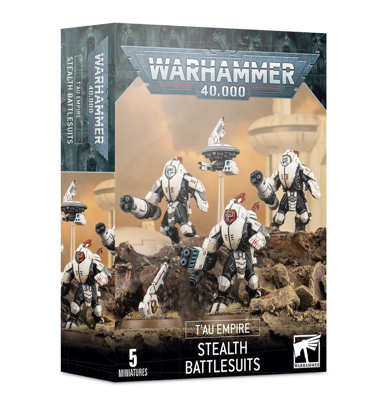 Games Workshop: Warhammer 40,000 - T'au Empire - Stealth Battlesuits (56-14) Tabletop Miniatures 