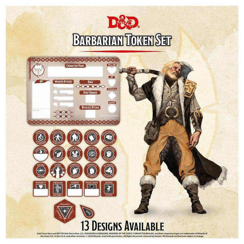 D&D: Token Set - Barbarian